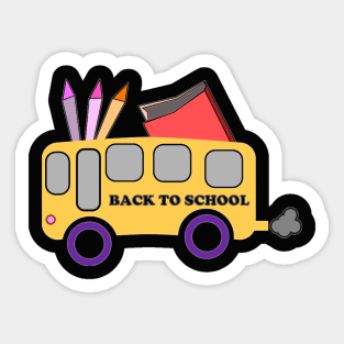 Preppy school supplies Sticker